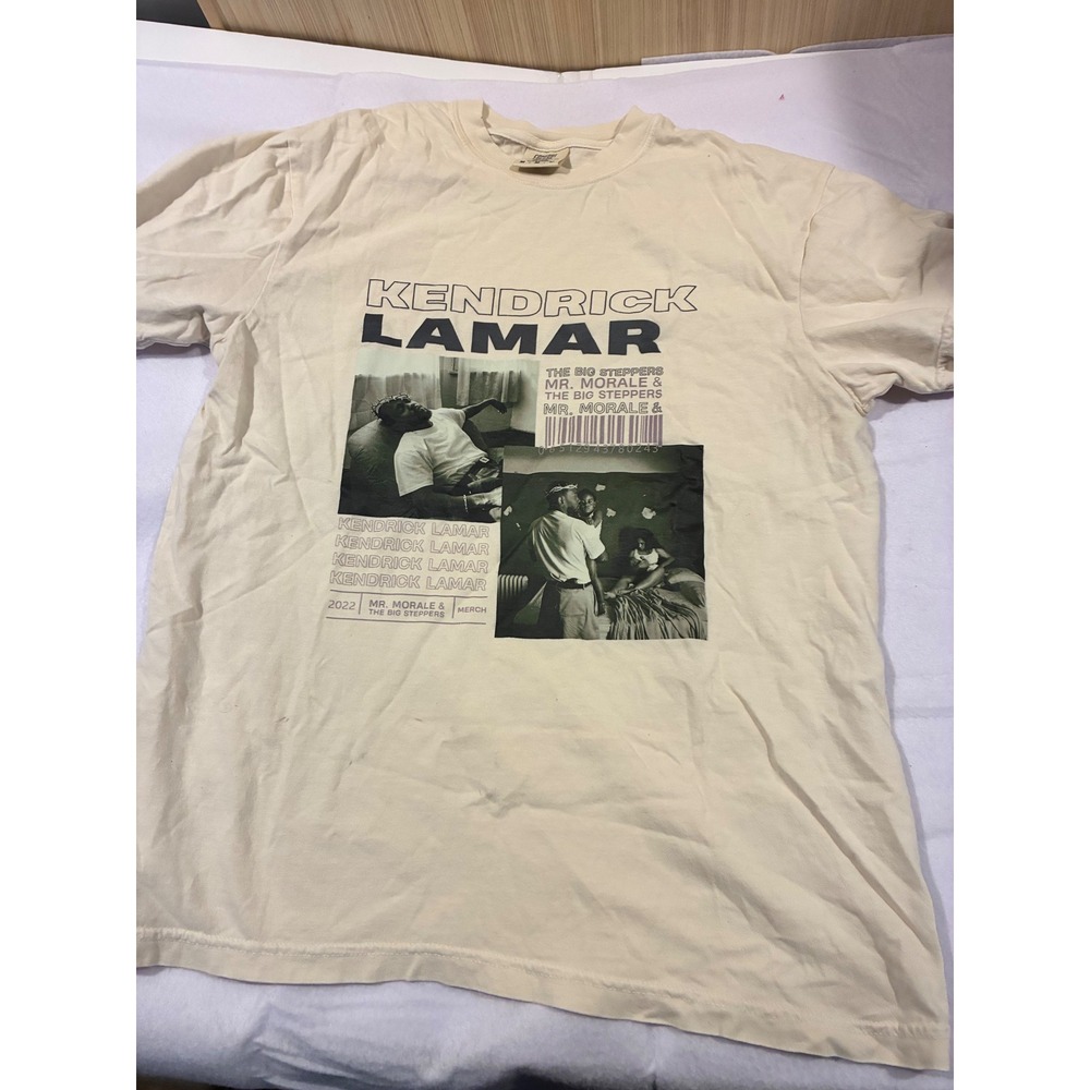 Kendrick Lamar Mr Morale & The Big Steppers Tour Shirt Cream Comfort Colors M